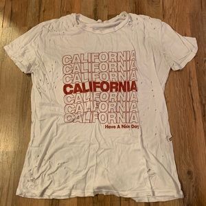 BRANDY MELVILLE JOHN GALT CALIFORNIA GRAPHIC T